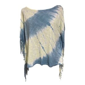 Free People Movement Tie-Dye Fringe Top